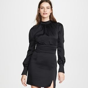 Jonathan Simkhai Black Button Sleeve Dress NWT Sz 2